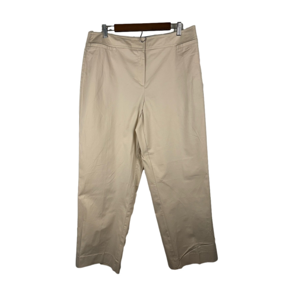 George Woman‎ 16W City Chic Fruit Khaki Cream Wide Leg Trousers Business Casual
